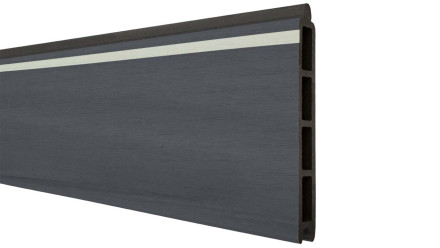 planeo Solid - Lightstripe single profile stone grey co-extruded