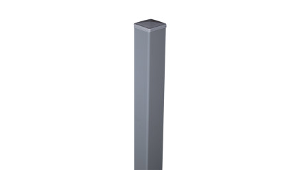 planeo Viento - aluminium post to set in concrete silver grey 150cm incl. cap