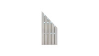 planeo prefabricated fence - diagonal Bi-Color 84.3 x 180/90 cm