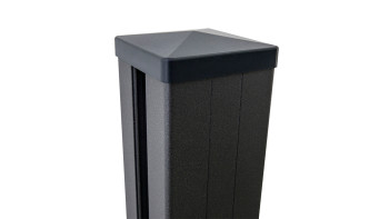 planeo Alumino - aluminium post for dowelling anthracite DB703 7x7x100cm incl. cap