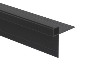 Trespa Proface Outside Corner Profile - Black 3000 mm