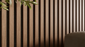 planeo acoustic panels ISO - Oak brown - 240 x 60 cm