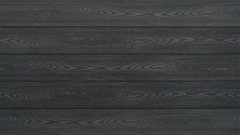 planeo WPC decking board solid dark grey - textured/grooved