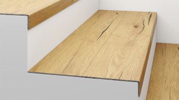 planeo vinyl stair tread type B - cover angle click top and bottom