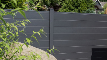 planeo Alumino - garden fence square anthracite grey DB 703