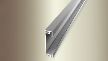 planeo aluminium skirting board 059 silver - 2500 x 15 x 60 mm