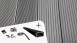 Complete set TitanWood 3m hollow core plank grooved structure light grey 16m² incl. aluminium-UK