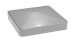 planeo Alumino post cap silver grey 9x9cm