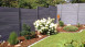 planeo Solid Grande - garden fence premium stone grey co-ex